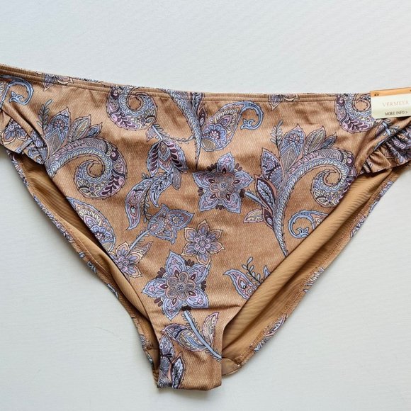 Artesands Vivaldi's Verse Vermeer Frill Swim Bikini Bottom - Picture 2 of 5